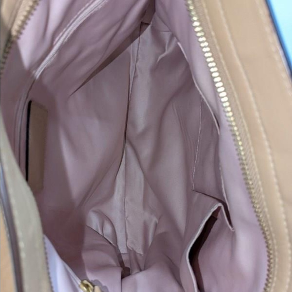 Coach Collette Hobo Bag  Tan Color Snake Leather Trimming  Gold Hardware EUC - Picture 7 of 8